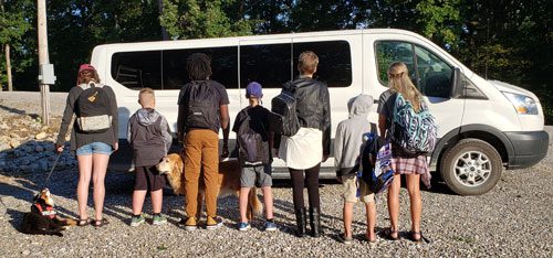 Children ready to leave for first day of school | coyotehill.org