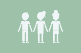 children hold hands icon